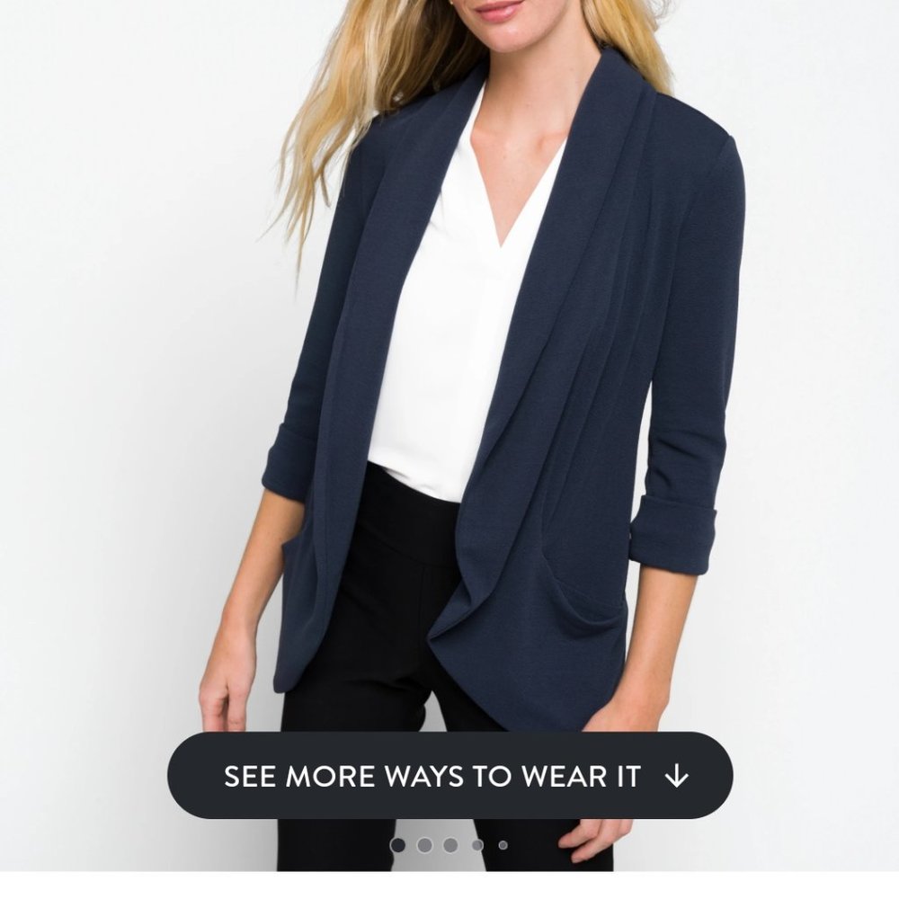 FrenchMauve Melanie Knit Tunic Blazer